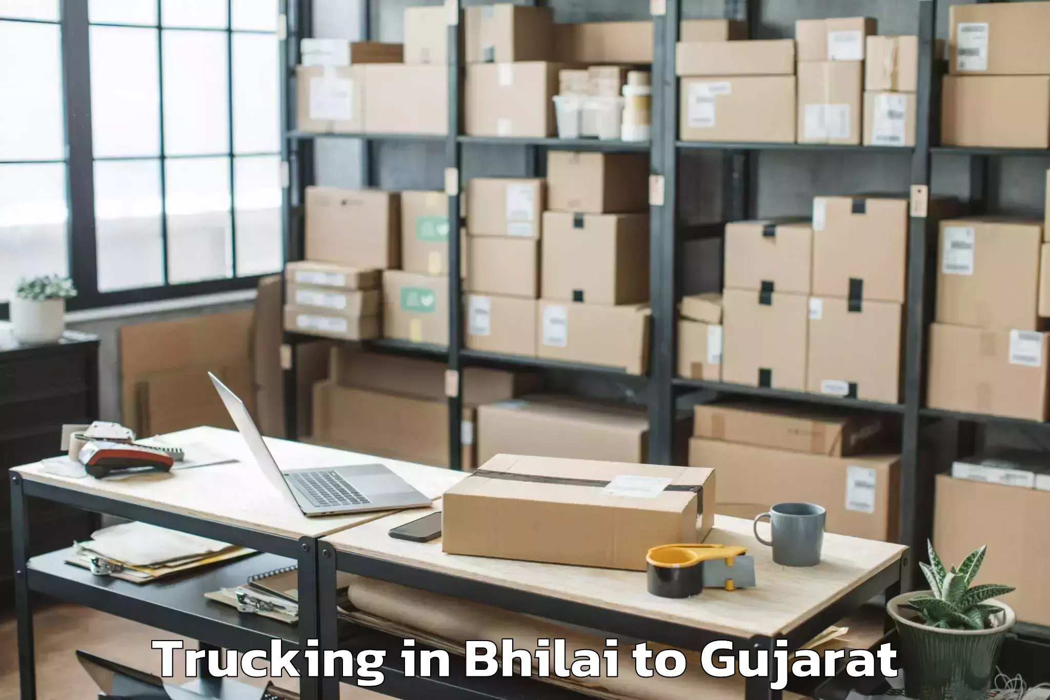 Bhilai to Nirma University Ahmedabad Trucking